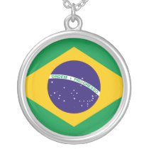 Brazil flag necklace necklaces