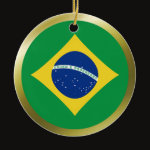 Brazil Fisheye Flag Ornament