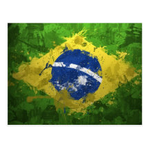 Brazil Flag Post Card