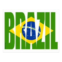 BRAZIL Flag Post Card