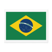 Brazil Flag Postcard by FlagTshirts Brazil Flag Postcard