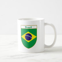 Brazil Flag Shield Coffee Mug