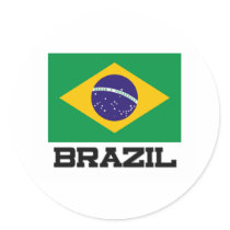 Brazil Flag stickers
