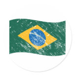 Brazil flag stickers