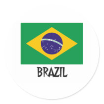 Brazil Flag stickers