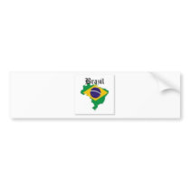 BRAZIL FLAG  T-SHIRT AND ETC bumper stickers