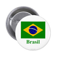 Brazil Flag with Name in Portuguese Buttons