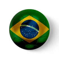 Brazil Football Button
