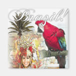 brazil fridge magnet
