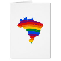 BRAZIL GAY PRIDE GREETING CARD