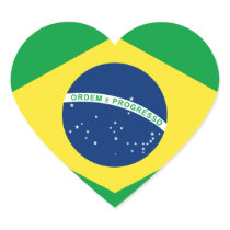 brazil heart flag stickers
