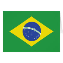 Brazil High quality Flag Greeting Cards