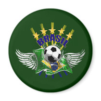 Brazil logo emblem 5 star for dark gifts fridge magnets