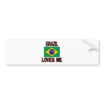 Brazil Loves Me bumper stickers