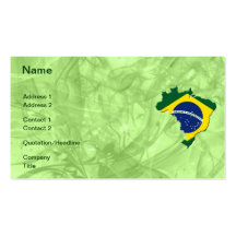 Brazil map business card templates