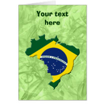 Brazil map card