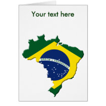 Brazil map card
