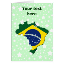 Brazil map card