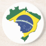 Brazil map coasters