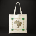 Brazil Flags Map Bag