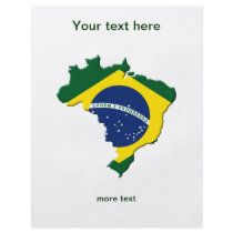 Brazil map custom flyer