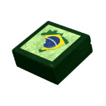 Brazil map trinket box