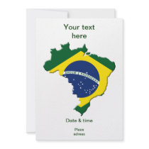 Brazil map personalized invites
