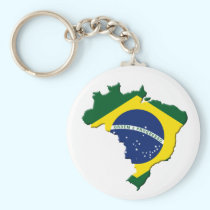 Brazil map keychains