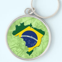 Brazil map keychains