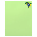 Brazil map customized letterhead