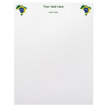 Brazil map custom letterhead