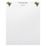 Brazil map custom letterhead