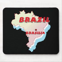 Brazil Map Mouse Mats