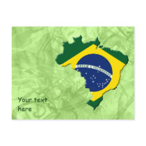 Brazil map postcards