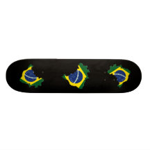 Brazil map skateboard decks