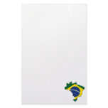 Brazil map custom stationery