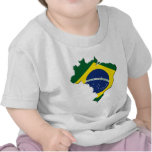Brazil map t shirt
