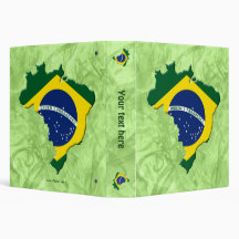 Brazil map vinyl binders
