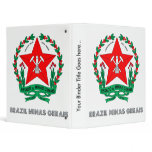 Brazil Minas Gerais Coat of Arms 3 Ring Binders