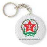 Brazil Minas Gerais Coat of Arms Keychain