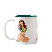 Brazil Mug by Xuxario Brazil Mug