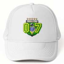 Brazil no 7 cap for Brasil Futebol fans hats
