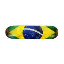 Brazil old flag skate deck