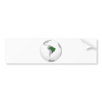 Brazil (orthographic projection) bumper stickers