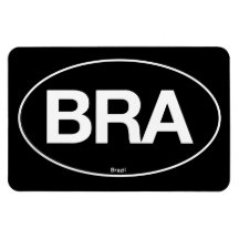 Brazil Oval Flexible Magnet
