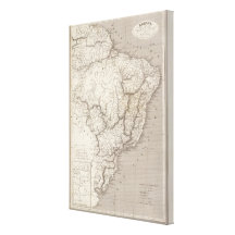 Brazil, Paraguay, and Uruguay Canvas Prints