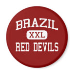 Brazil - Red DEvils - High School - Brazil Indiana magnets