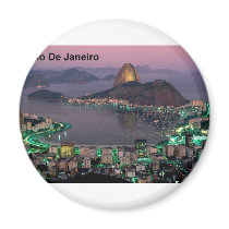 Brazil Rio De Janeiro Sugar Loaf Mountain (St.K.) Magnets