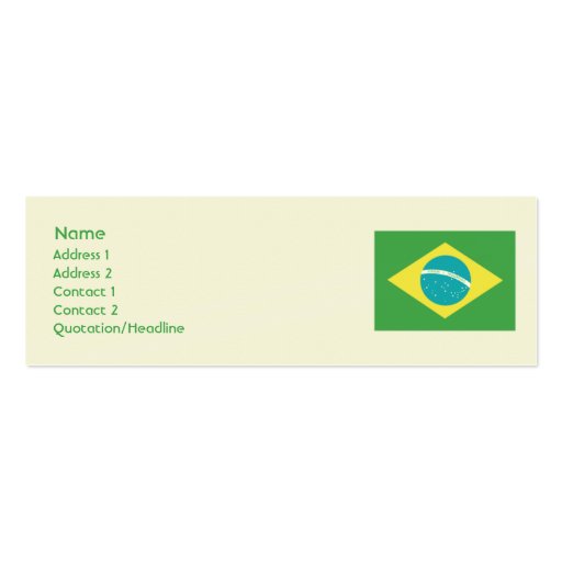 Brazil - Skinny Business Cards