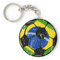 Brazil Soccer Ball Keychain keychains